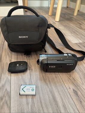 Sony Black HD Handycam HDR-PJ440 Camcorder with Carry Case and Battery